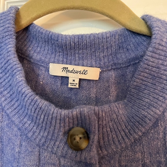 Madewell blue wool Henley sweater - Picture 2 of 2